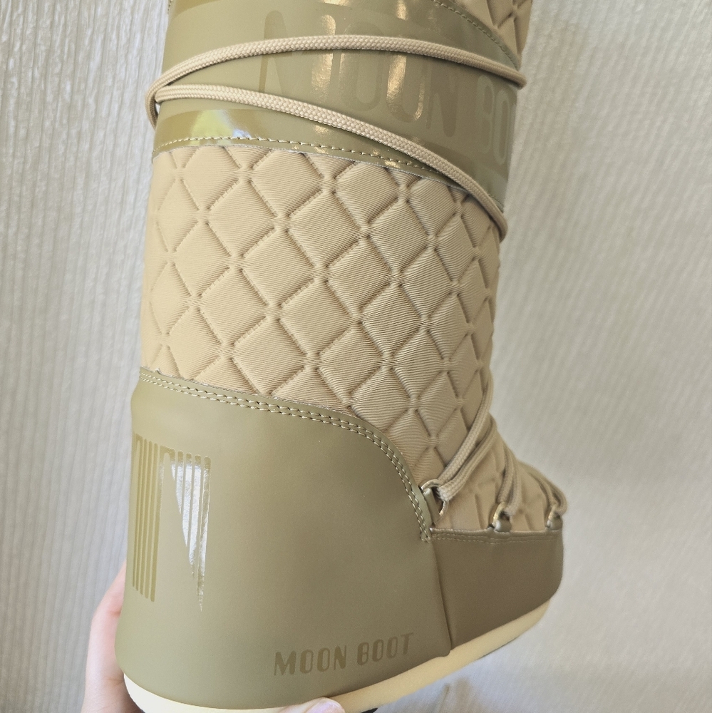 Moon Boot Icon Quilt Boot Caramel Tall - Picture 17 of 17